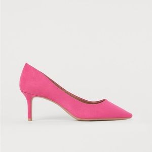 H&M bright pink pumps